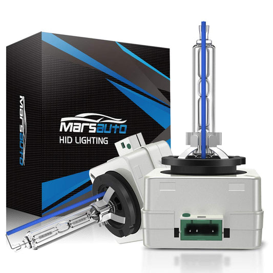 Marsauto D3S - Bombillas HID, xenón superbrillante de 35 W, luz diurna de 5000 K, luz solar cómoda (no halógena/foco LED), instalación de 5 minutos, haz bajo/alto