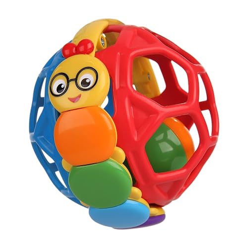 Baby Einstein Bendy Ball - Pelota de Oruga con sonaja para bebé, Flexible, de fácil Agarre, Unisex, a Partir de 3 Meses