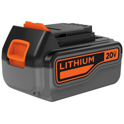 Black+ Decker - Batería de Iones de Litio (20 V, 4,0 Ah)