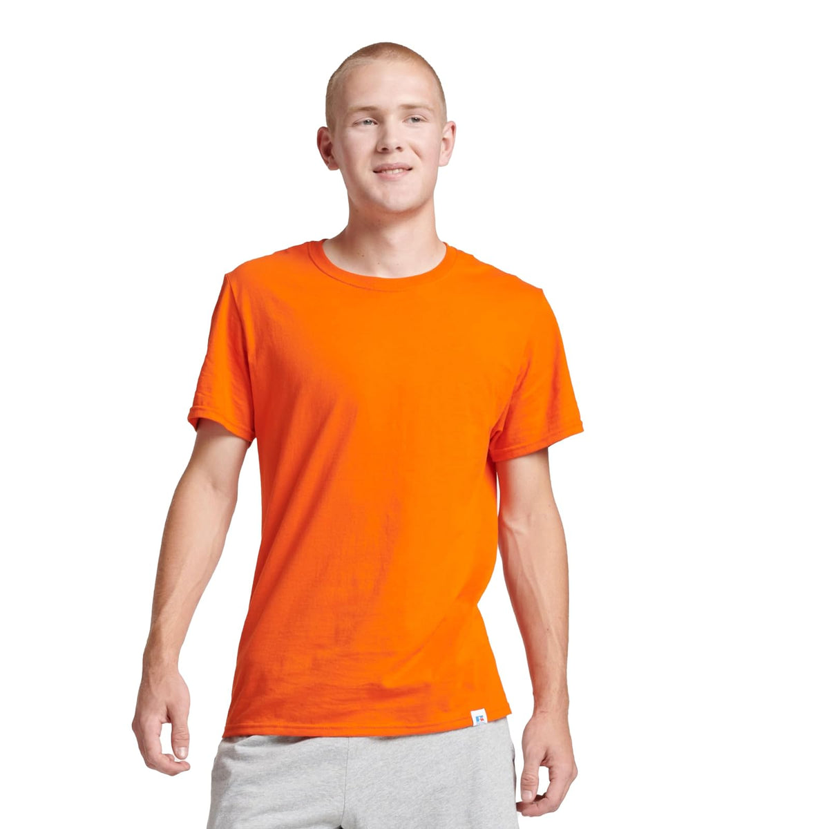 Russell Athletic Camiseta Dri-Power de Manga Corta para Hombre - 3XL - Burnt orange