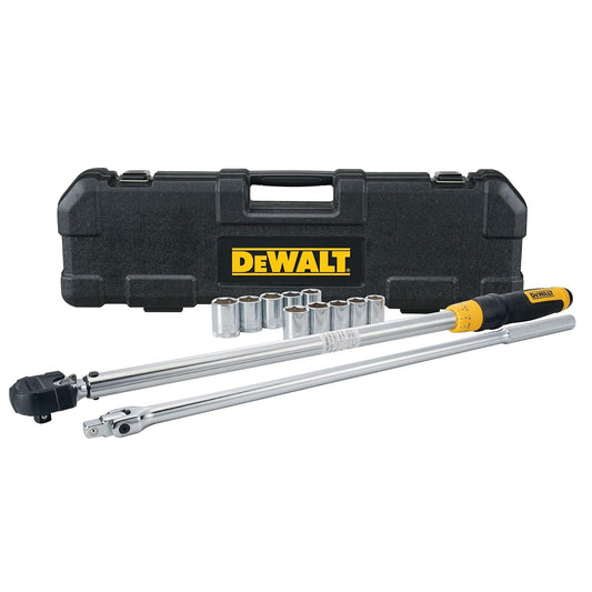 DEWALT - Juego de herramientas de llave dinamométrica, kit de cambio de neumáticos, 50-250 FT-LB, 12 piezas con estuche de almacenamiento (DWMT45012)