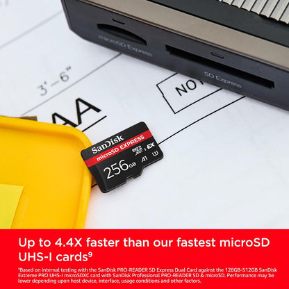 SanDisk microSD Express 256GB up to 880 MB/s Read, 650MB/s Write