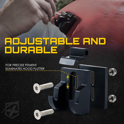 Xprite - Kit de pestillos de aluminio compatible con Jeep Wrangler JK JKU 2007-2018 2018 2019 2020 Jeep Wrangler JL JLU - Pares