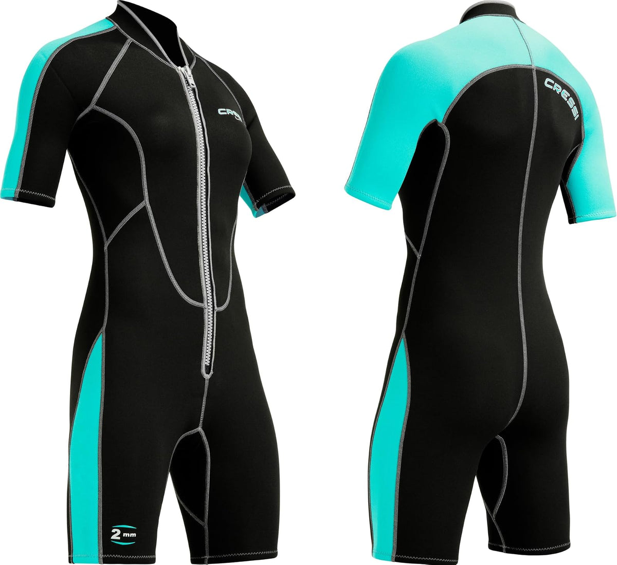 Cressi Lido 2 mm de Neopreno Premium para Mujer Shorty Wetsuit