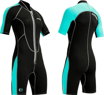 Cressi Lido 2 mm de Neopreno Premium para Mujer Shorty Wetsuit
