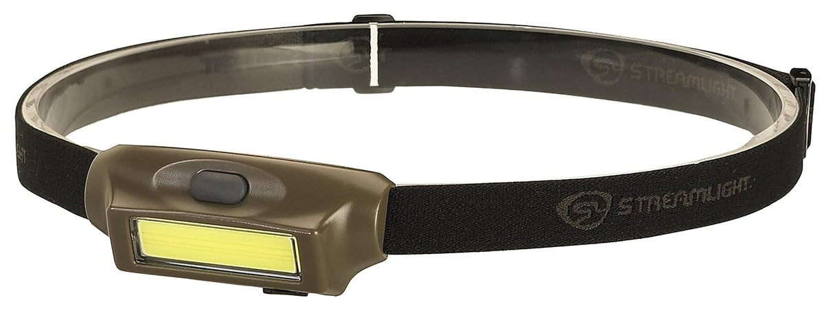 Streamlight 61706 Bandit 180-Lúmenes LED Linterna Frontal Recargable USB con Clip para Gorro y Correa, Coyote - Coyote