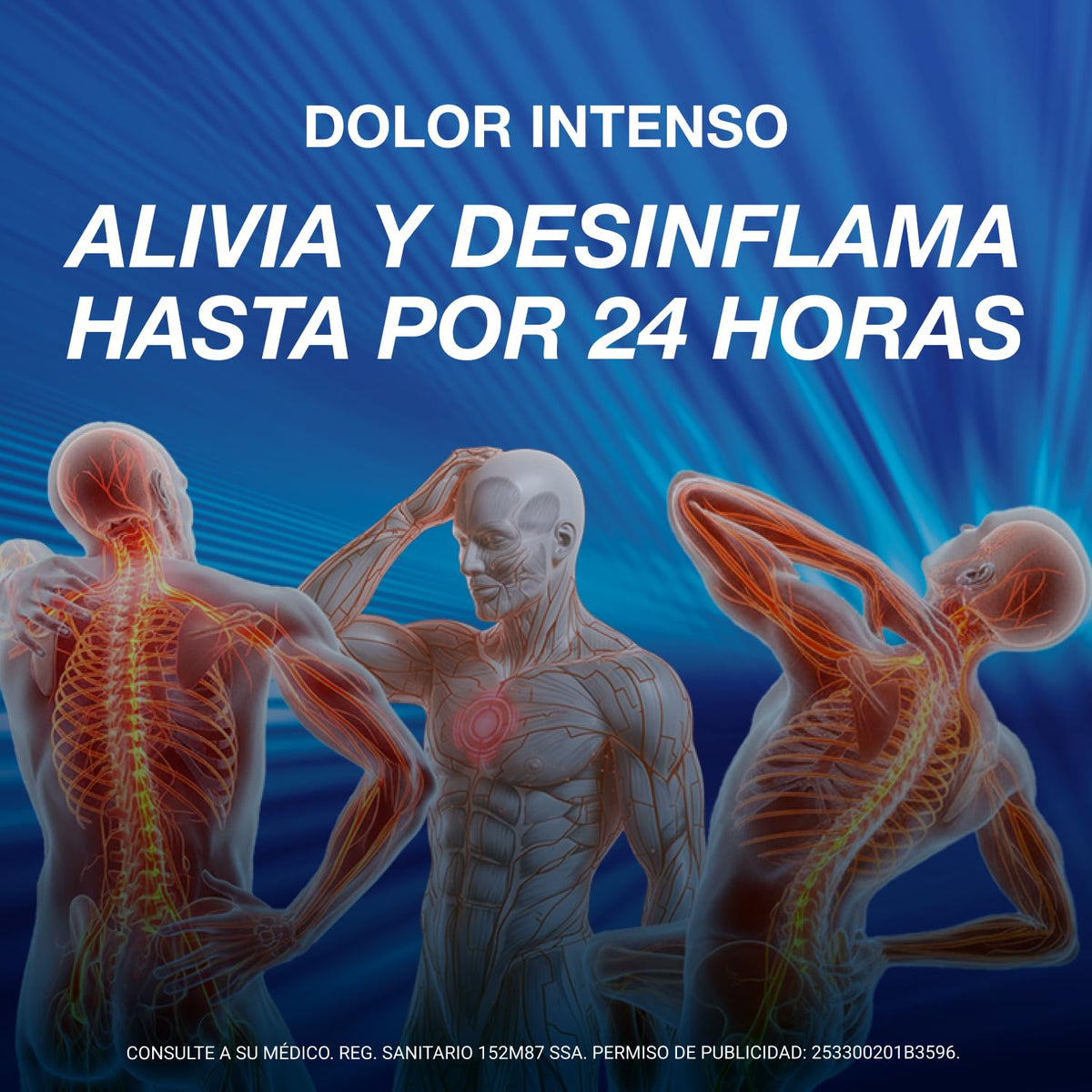 ALLIVIAX - Alivia varios tipos de dolor hasta por 12 horas, con Naproxeno Sódico 550mg. Caja con 20 tabletas.