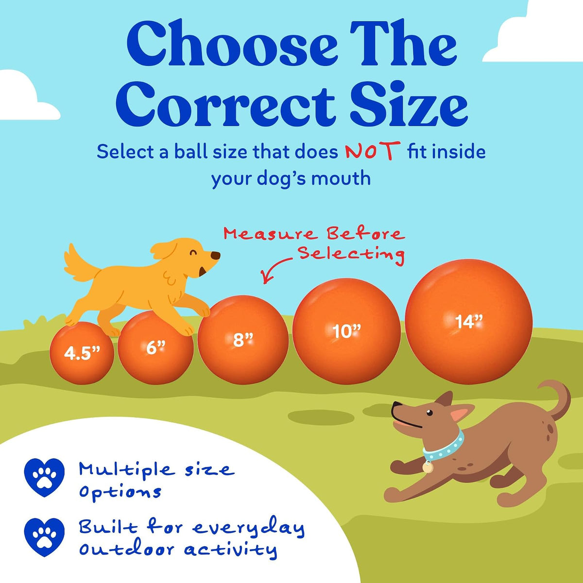 Virtually Indestructible Best Ball for Dogs, 4.5 Pulgadas, los Colores Pueden Variar