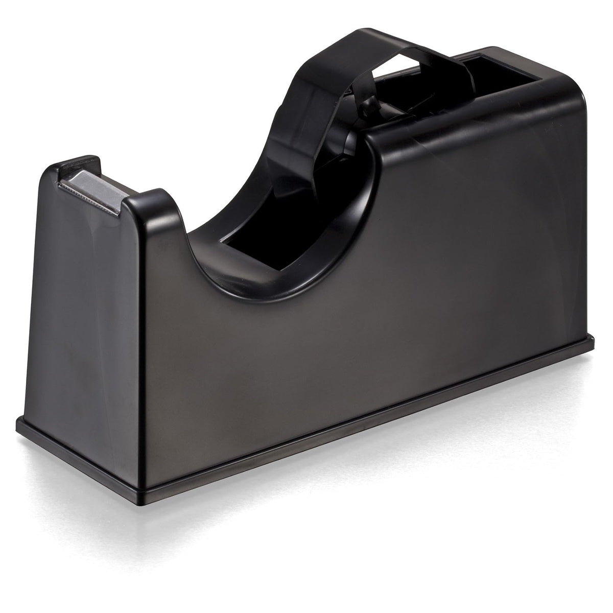 Officemate - Dispensador de cinta resistente 2 en 1 de 2.54 cm y núcleo de 7.62 cm, color negro (96699)