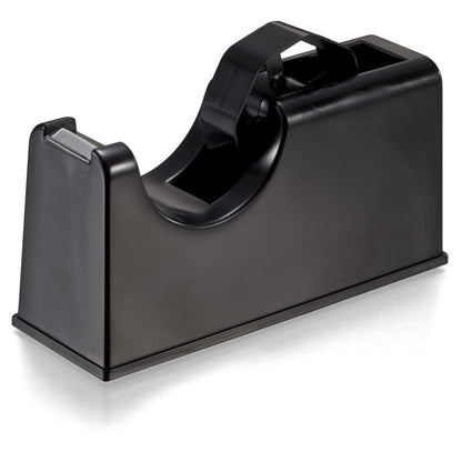 Officemate - Dispensador de cinta resistente 2 en 1 de 2.54 cm y núcleo de 7.62 cm, color negro (96699)