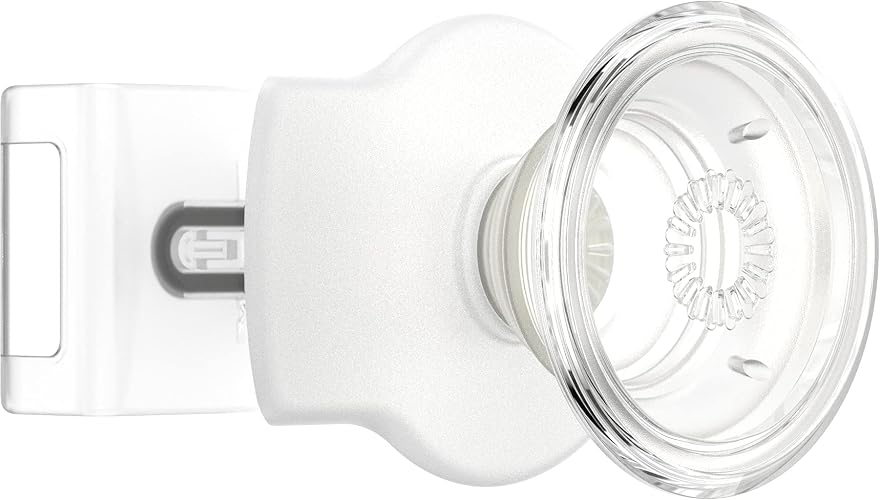 PopSockets Phone Grip Slide for Phones and Cases, Sliding Phone Grip with Expanding Kickstand, Square Edges - White and Clear