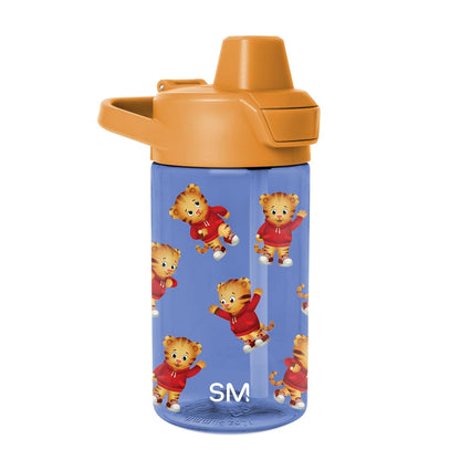 Simple Modern Summit Botella Tritan para Niños, 12 oz, Diseños con Licencia - Daniel Tiger: Bailes - Tapa cubierta | 12 onzas