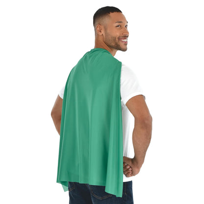 Disfraz de capa verde para niños y adultos, talla única (1 unidad), ideal para fiestas o disfraces de superhéroes y Halloween - forro polar verde con licencia oficial de star wars silent one crew.