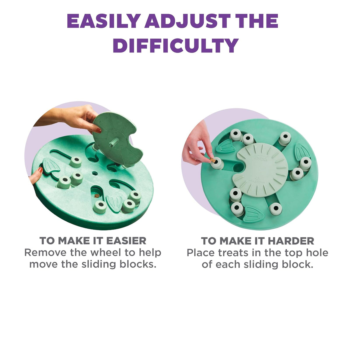 Nina Ottosson by Outward Hound Dog Worker Dog Puzzle Interactive Treat Puzzle Dog Enrichment Dog Toy, Level 3 Advanced, Green