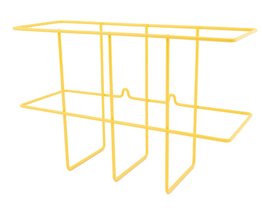 Zing Green Products 7199 - Cesta de alambre para montaje en pared, soporte para carpeta SDS con accesorios de montaje, 14 x 9 x 4.5 pulgadas, amarillo, uno por paquete