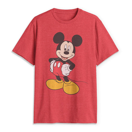 Disney Playera clásica de Manga Corta con gráfico de Mickey Mouse Camiseta para Hombre