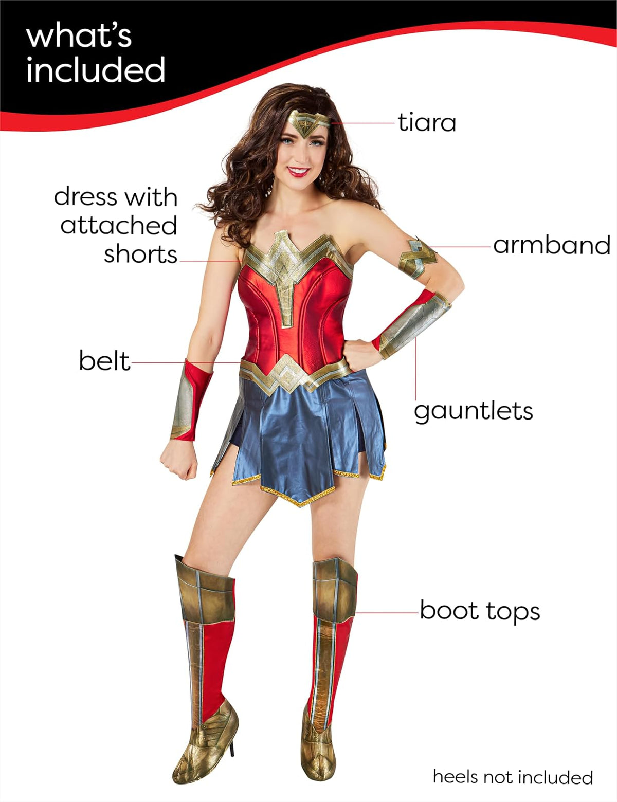 Rubie'S - Disfraz de DC Comics Wonder Woman 84 para Mujer
