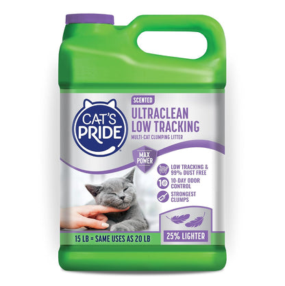 Cat'S Pride MAX Power UltraClean - Arena de bajo rastreo para Gatos de 15 Libras