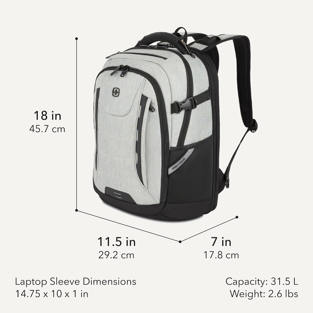 SwissGear Travel Tech Pro Scansmart Laptop Backpack Mochila para portátil Unisex adulto
