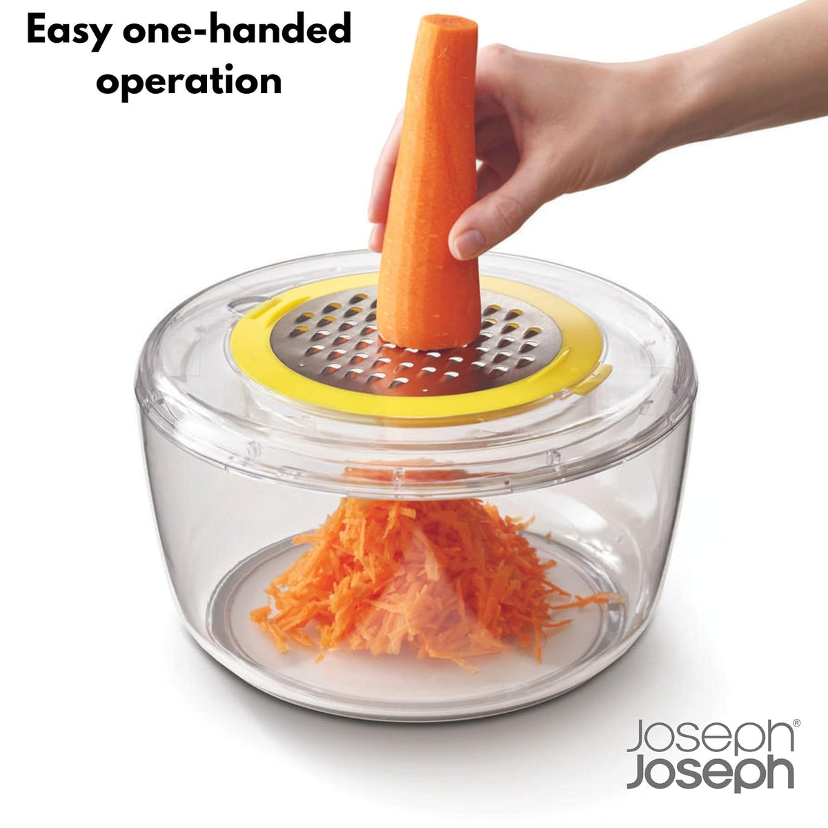Joseph Joseph Multi-Prep - Juego de preparación de 4 piezas con hilador de ensalada, espiralizador, rebanador y rallador, talla única, multicolor