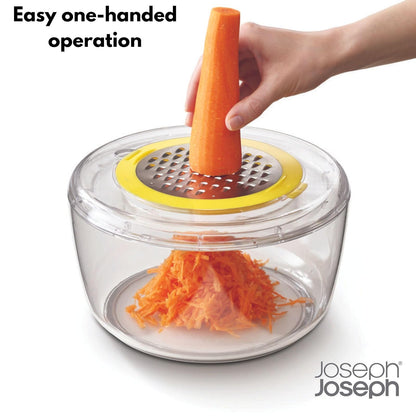 Joseph Joseph Multi-Prep - Juego de preparación de 4 piezas con hilador de ensalada, espiralizador, rebanador y rallador, talla única, multicolor