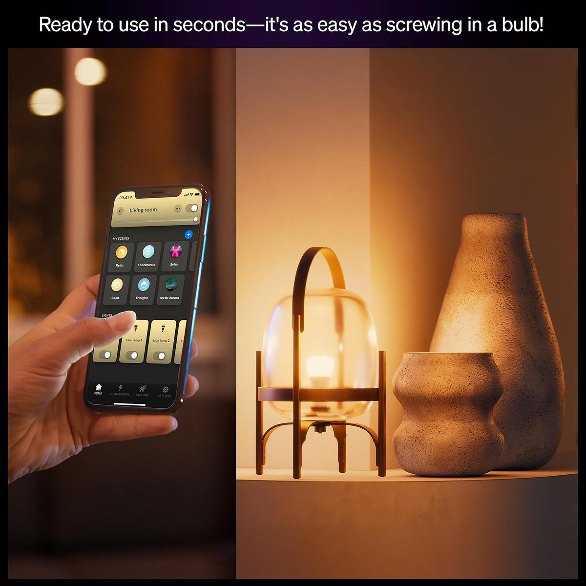 Philips Hue foco LED inteligente A21, color blanco y ambiente de color, base E26, 13,5 W, luz de espectro completo 1000K-20000K, 1600 lúmenes, regulable, compatible con Alexa, Google, Apple Home, 2