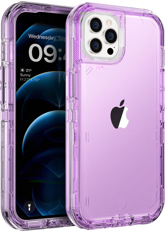 ORIbox - Funda Compatible con iPhone 12 y iPhone 12 Pro, Resistente a los Golpes, anticaída, Transparente