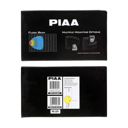 PIAA DKCL200 Serie 2000 Lámparas auxiliares de 3 pulgadas, amarillo, haz de inundación, paquete de 2