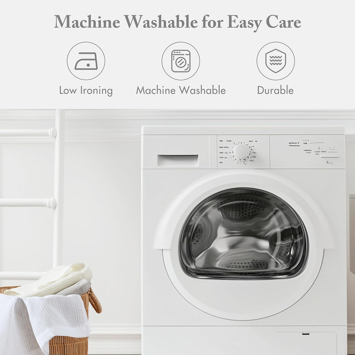 Madison Park Anna Sheers - Cortina de Ducha, diseño de Rayas texturizadas, decoración Moderna de baño de Mediados de Siglo, Lavable a máquina, Pantalla de privacidad de Tela 72 x 72 Pulgadas, Gris
