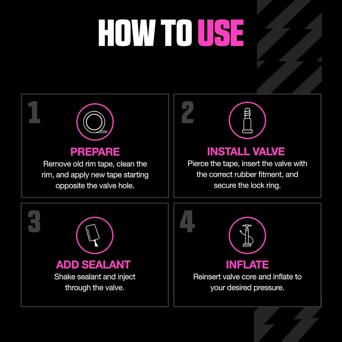 Muc Off Ultimate Tubeless Setup Kit for Tubeless Ready Bikes, Road/Gravel/CX 60mm - Includes Rim Tape, Seal Patches, Tubeless Valves and Tyre Sealant