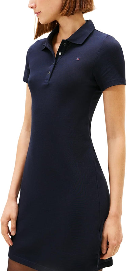 Tommy Hilfiger 1985 Slim Pique Polo Dress SS Vestido Mujer