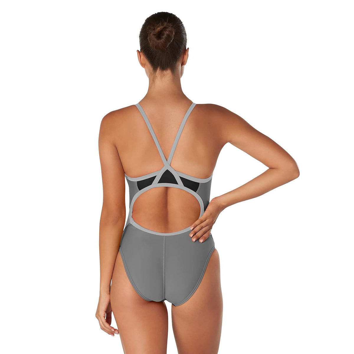 Speedo Relaunch - Bañador de una Pieza para Mujer, con Espalda Cruzada