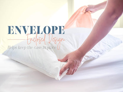 Elegant Comfort - Paquete de 4 fundas de almohada sólidas de 1500 hilos de calidad egipcia, fácil cuidado, tela suave, resistente a las arrugas y a las manchas, fácil de poner, juego de 4 piezas, funda de almohada King, color rojo