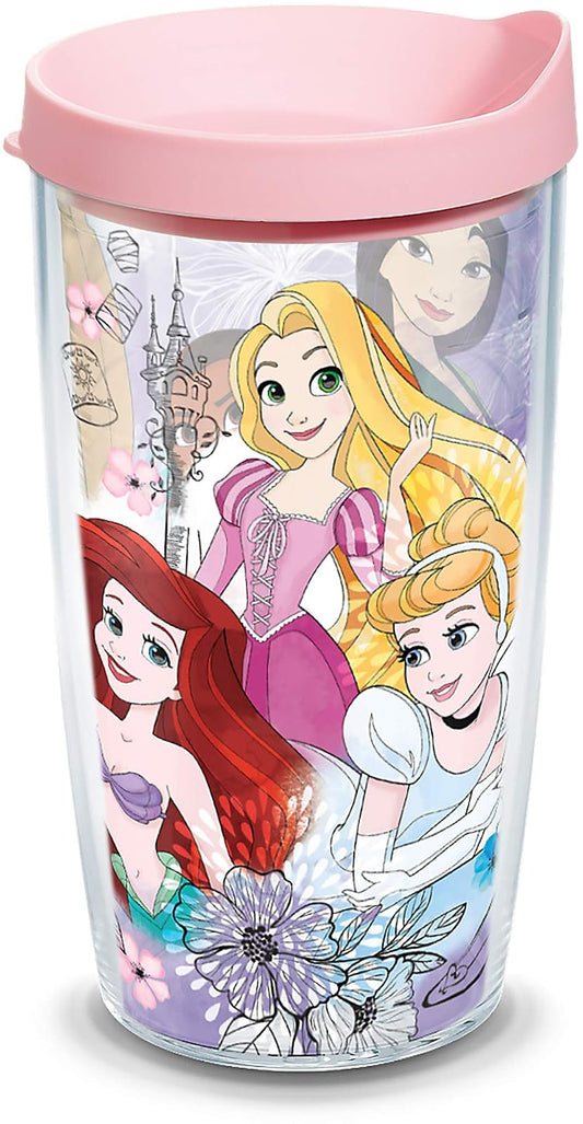 Tervis Disney Princess Group Vaso aislado, 473 ml, transparente