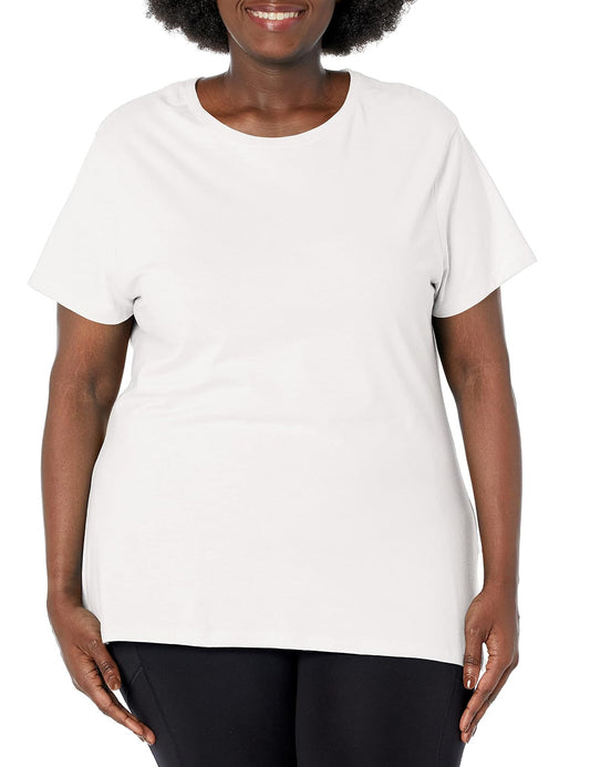 Just My Size Playera de Manga Corta con Cuello Redondo para Mujer