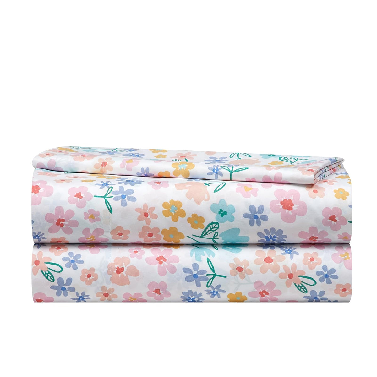 Heritage Kids Juego de Sábanas Infantil de 4 Piezas - Individual - Floral