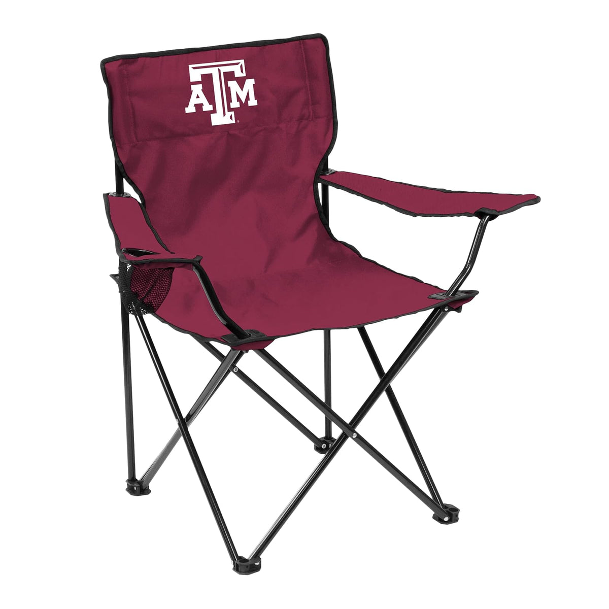 Logo Brands Silla Plegable Quad Chair NCAA con Logo de tu Equipo - Texas A&M Aggies - Una talla - Marca de logotipo
