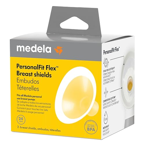 Medela | Embudo PersonalFit Flex para Extractores de Leche Medela | Talla Mediana (24 mm) | Contiene: 2 embudos