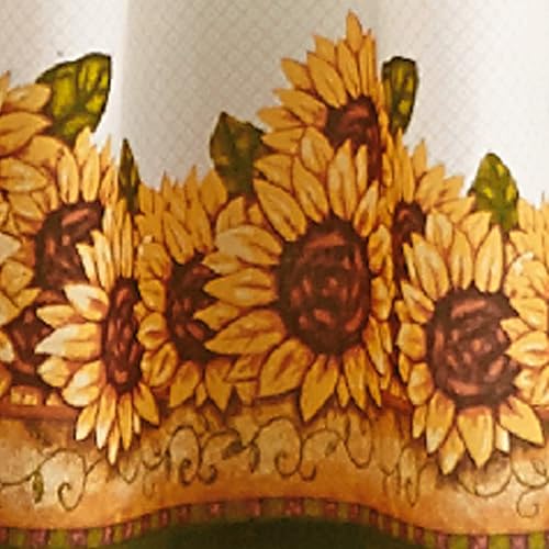 Curtainworks Cortina de Cocina con Ventana de jardín y Cenefa, Color Amarillo, Juego de Niveles de 36 Pulgadas