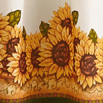 Curtainworks Cortina de Cocina con Ventana de jardín y Cenefa, Color Amarillo, Juego de Niveles de 36 Pulgadas