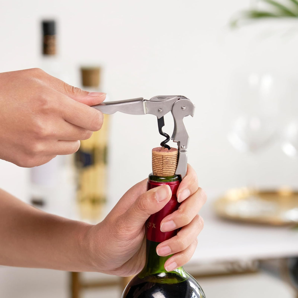 True Fabrications Truetap, Double Hinged Corkscrew, Stainless Steel