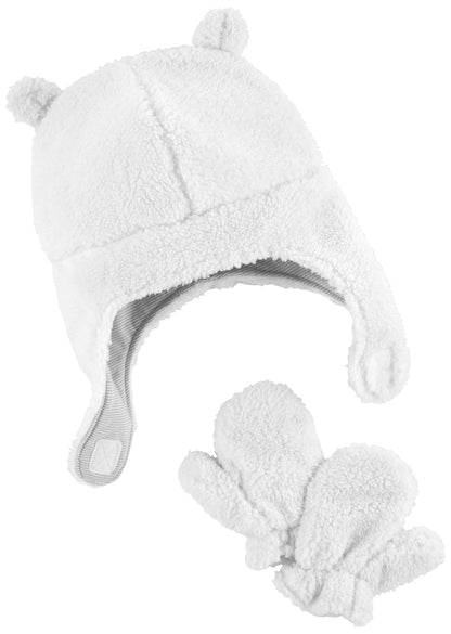 Simple Joys by Carter's Juego de Gorro y Manoplas Sombrero para Clima frío para bebés niñas