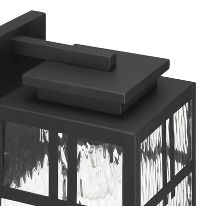 Hunter Fan, Colgante de pared Aspenbrook Negro Mate para Exterior 1 Luz, 17 pulgadas