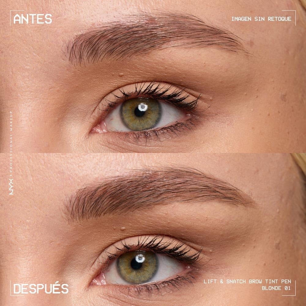NYX Professional Makeup, Lift and Snatch, Plumín de cejas, Tono Blonde
