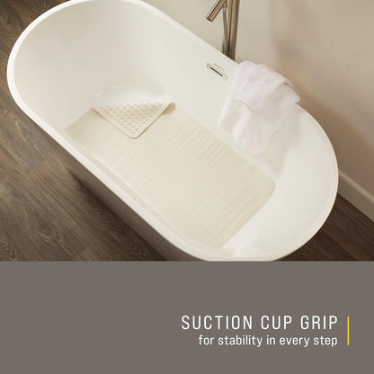 Rubbermaid Commercial Safti-grip alfombra de baño, Rectangle, Blanco, Extra Grande