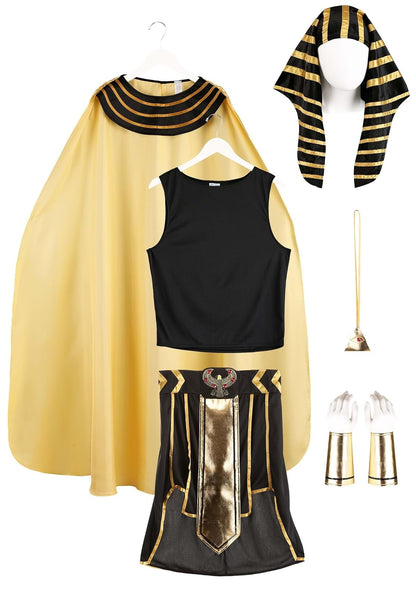 Dreamgirl Adult King Tut Costume, Mens Ancient Egyptian Pharaoh, Fashion King of Egypt Halloween Costume