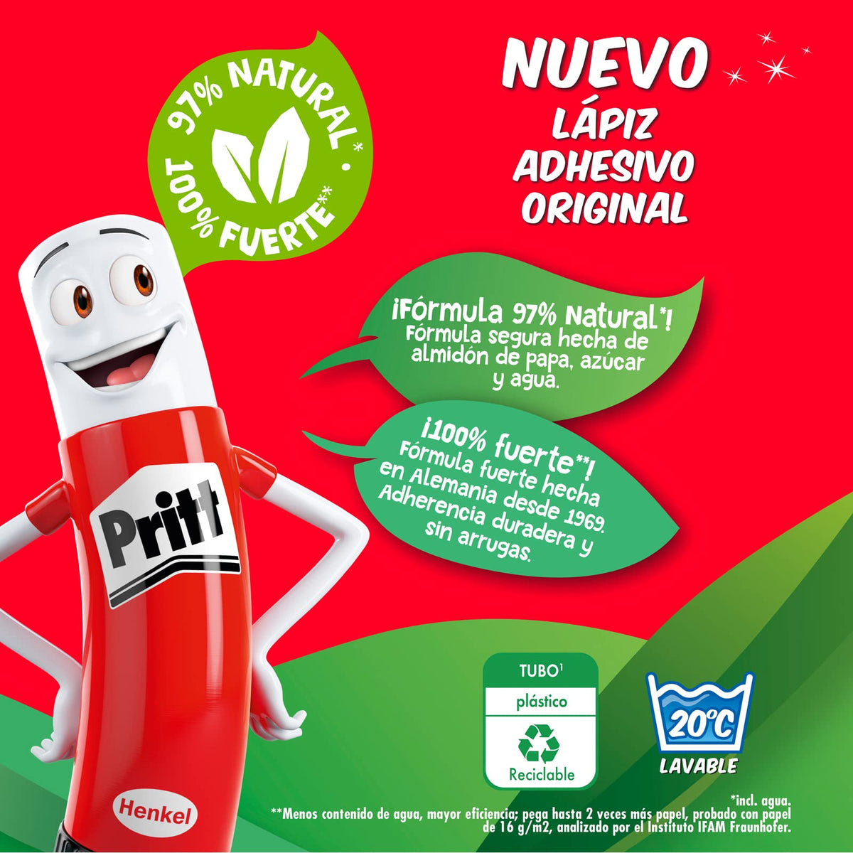 Pritt Lápiz adhesivo, es un pegamento seguro para niños, ideal para útiles escolares y manualidades, adhesivo resistente para oficina y papelería, pegamento Pritt, 5x42g
