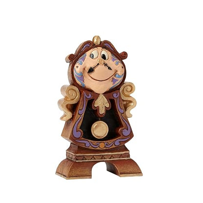 Enesco Disney Traditions by Jim Shore La Bella y La Bestia Cogsworth The Clock - Figura en Miniatura, 4.25 Pulgadas, Multicolor