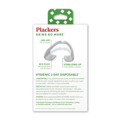 Plackers Grind No More Dental Night Guard for Teeth Grinding, 16 Count