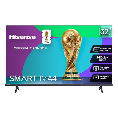 Hisense Television A4N(Modelo 2025) Pantalla 32 Pulgadas, Smart Fire TV HD,Modo de Juego,Dolby Audio,Comparte en tu TV,Noise Reduction